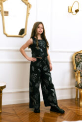 Παιδική παντελόνα for Funky Kids κορίτσι 6-16 ετών 126-531102-1 Μαύρο