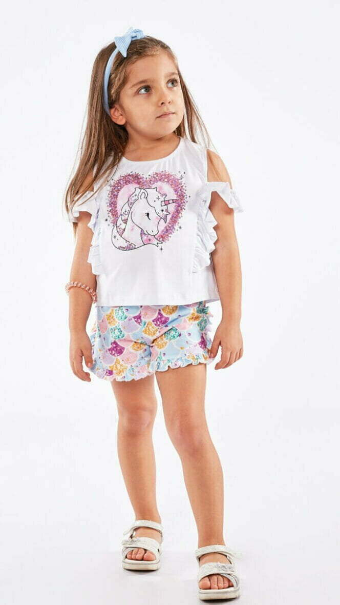 Παιδικό Σετ Σορτς Εβίτα κορίτσι 1-6 ετών