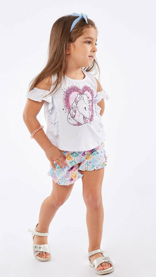Παιδικό Σετ Σορτς Εβίτα κορίτσι 1-6 ετών