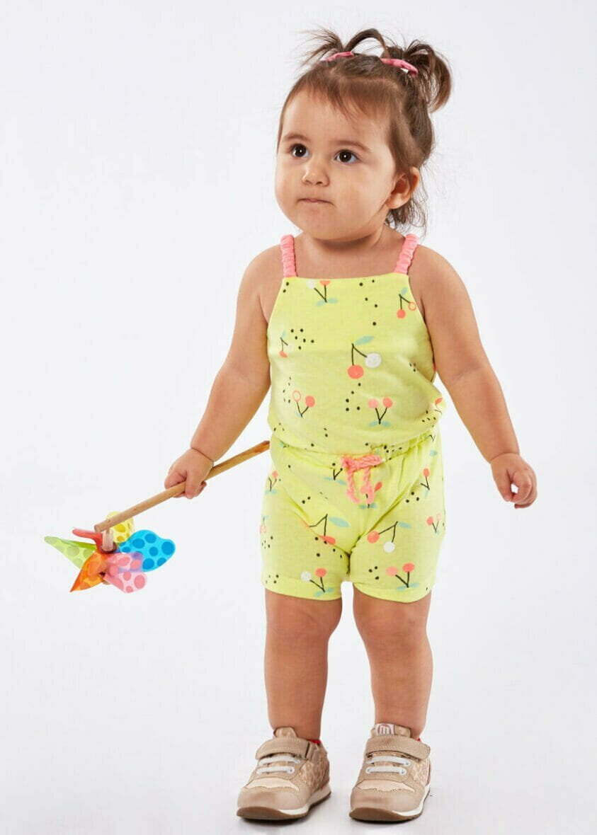 Bρεφικό Σετ Ολόσωμο Σορτς Εβίτα κορίτσι 6-24 μηνών