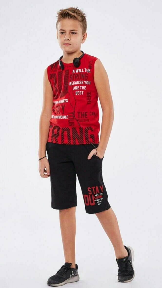 Παιδικό Σετ Βερμούδα Hashtag αγόρι 6-16 ετών