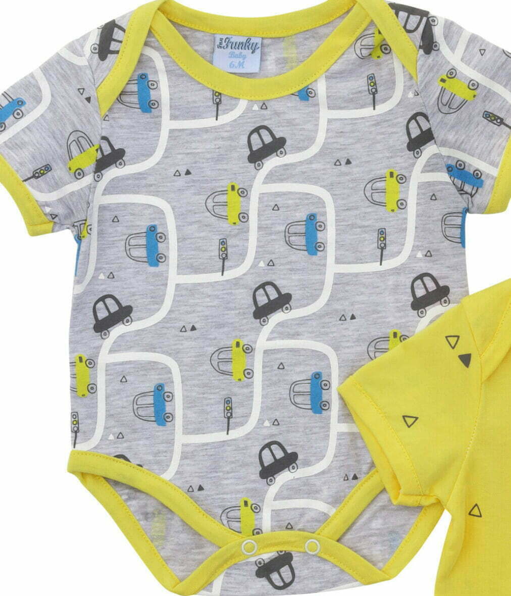 Βρεφικό Σετ 2τμχ Κορμάκια for Funky kids αγόρι 1-12 μηνών