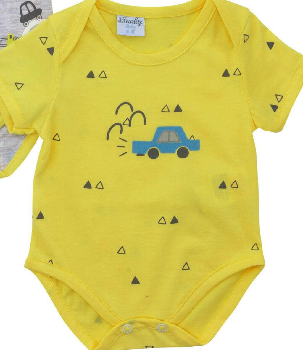 Βρεφικό Σετ 2τμχ Κορμάκια for Funky kids αγόρι 1-12 μηνών