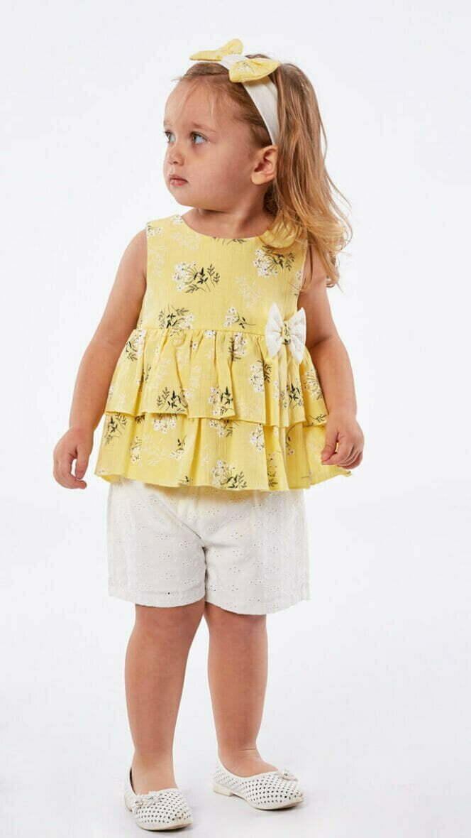 Bρεφικό Σετ Σορτς Εβίτα κορίτσι 6-24 μηνών