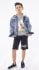 Παιδικό Σετ βερμούδα HASHTAG αγόρι 6-16 ετών 228709 Γκρι