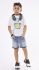 Παιδικό Σετ βερμούδα HASHTAG αγόρι 1-6 ετών 238809 Λευκό