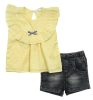 Παιδικό σετ σορτς for Funky Kids κορίτσι 1-6 ετών 123-724126-1 Κίτρινο
