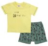 Βρεφικό Σετ βερμούδα for Funky Kids αγόρι 6-24 μηνών 123-801117-1 Κίτρινο