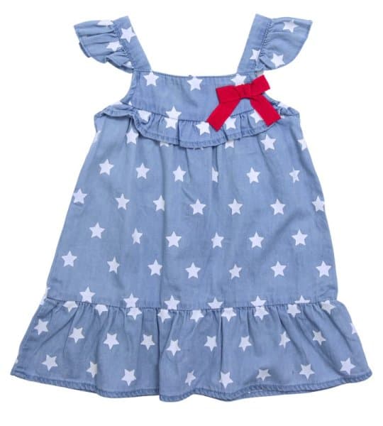 Βρεφικό τζιν φόρεμα for Funky Kids κορίτσι 6-24 μηνών 123-929106-1 Μπλε