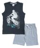Παιδικό Σετ βερμούδα for Funky Kids αγόρι 6-16 ετών 123-101111-1 Μαύρο