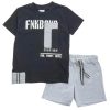 Παιδικό Σετ βερμούδα for Funky Kids αγόρι 1-6 ετών 123-301112-2 Μαύρο