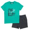 Παιδικό Σετ βερμούδα for Funky Kids αγόρι 1-6 ετών 123-301131-2 Πράσινο