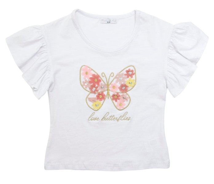 Παιδική μπλούζα for Funky Kids κορίτσι 6-16 ετών 123-505127-1 Λευκό