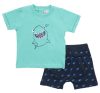 Βρεφικό Σετ βερμούδα for Funky Kids αγόρι 6-24 μηνών 123-801105-2 Τυρκουάζ