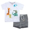 Βρεφικό Σετ βερμούδα for Funky Kids αγόρι 6-24 μηνών 123-801122-1 Λευκό