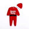 Βρεφικό Χριστουγεννιάτικο φορμάκι for Funky Kids αγόρι 0 έως 9 μηνών 224-050146-1 Κόκκινο