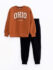 Παιδικό σετ φόρμας for Funky Kids αγόρι 6-16 ετών 224-117161-1 Καφέ
