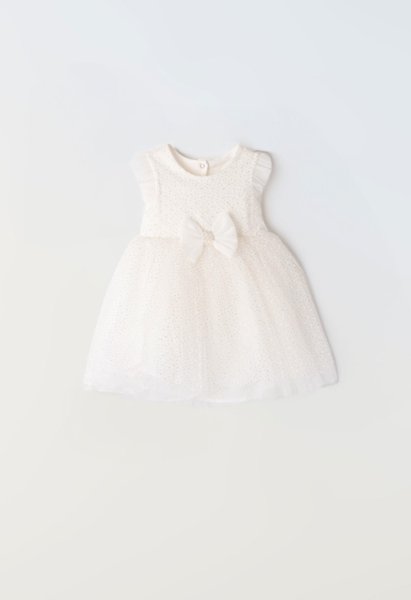 Βρεφικό φόρεμα ΕΒΙΤΑ κορίτσι 6-24 μηνών 232520 Εκρού