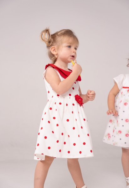 Βρεφικό φόρεμα ΕΒΙΤΑ κορίτσι 6-24 μηνών 242500-1 Κόκκινο