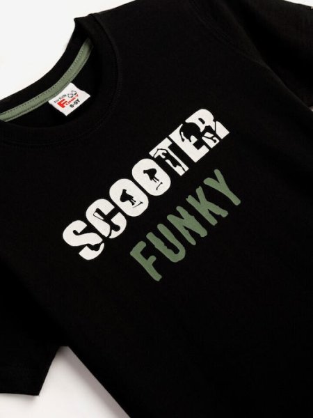 Παιδικό σετ βερμούδα for Funky Kids αγόρι 6-16 ετών 124-101201-1 Μαύρο