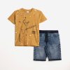 Παιδικό σετ βερμούδα τζιν for Funky Kids αγόρι 6-16 ετών 124-102101-2 Κίτρινο
