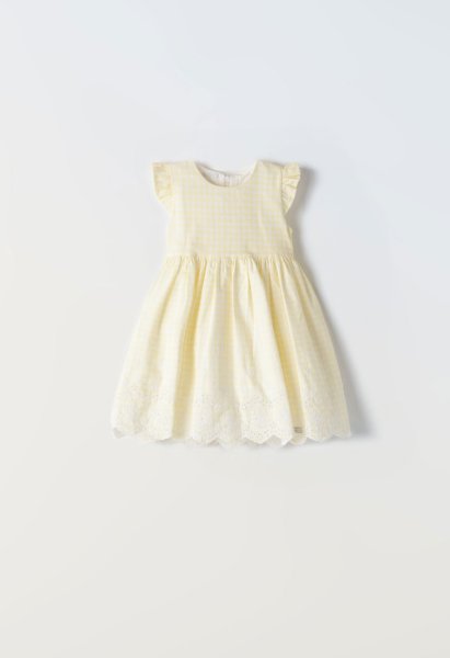 Βρεφικό φόρεμα ΕΒΙΤΑ κορίτσι 6-24 μηνών 242502 Κίτρινο
