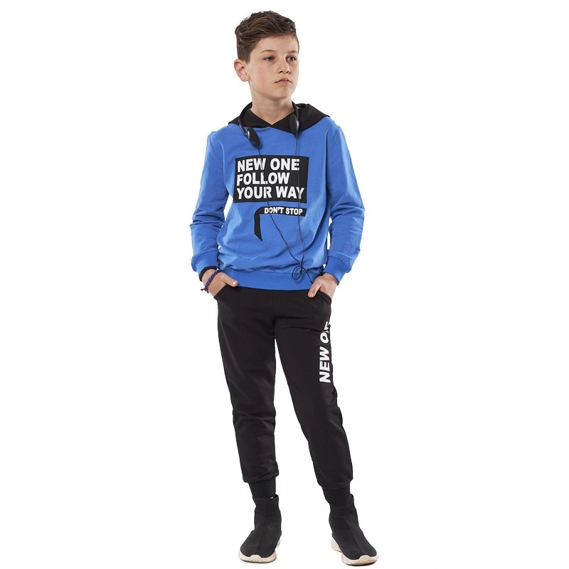 Παιδικό σετ φόρμας Hashtag αγόρι 6-16 ετών 227704 Μπλε