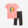 Παιδικό σετ μπλουζοφόρεμα & κολάν for Funky Kids κορίτσι 6-16 ετών 124-519129-1 Σομόν