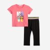 Παιδικό σετ μπλουζοφόρεμα & κολάν for Funky Kids κορίτσι 6-16 ετών 124-539104-1 Ροζ