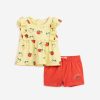 Βρεφικό σετ σορτς for Funky Kids κορίτσι 6-24 μηνών 124-924106-1 Κίτρινο