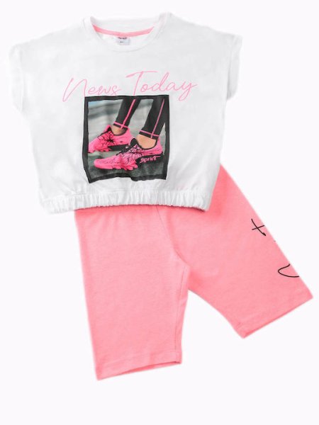 Παιδικό σετ κολάν Sprint κορίτσι 6-16 ετών 231-4045-100 Λευκό