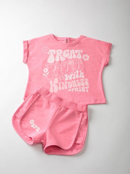 Παιδικό σετ σορτς Sprint κορίτσι 12 μηνών – 5 ετών 231-2044-830 Φούξια