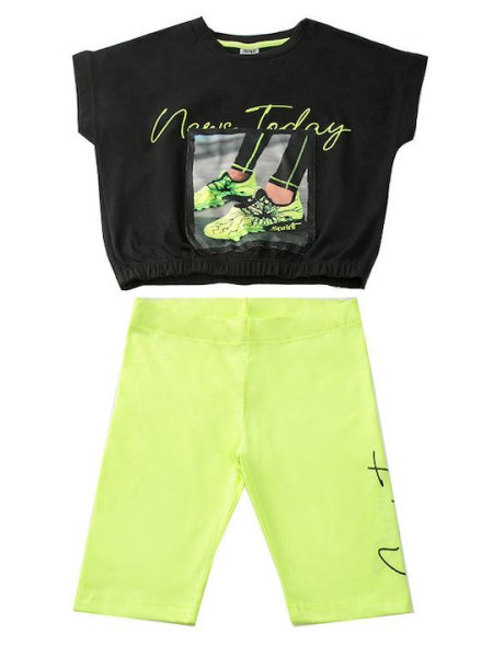 Παιδικό σετ κολάν Sprint κορίτσι 6-16 ετών 231-4045-200 Μαύρο