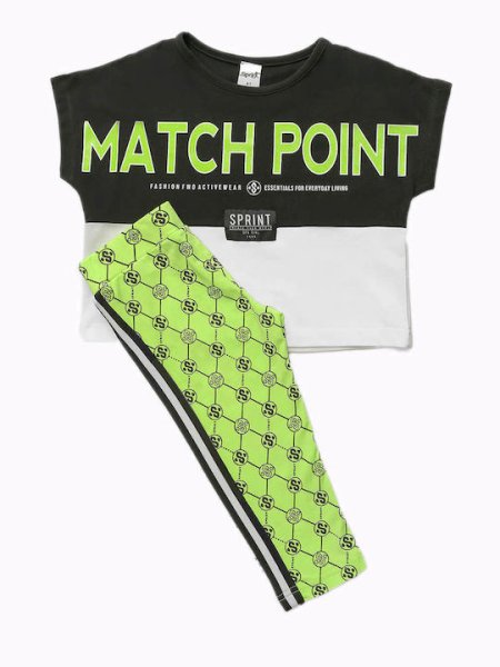 Παιδικό σετ κολάν Sprint κορίτσι 6-16 ετών 231-4032-200 Μαύρο