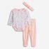 Βρεφικό Σετ 3τμχ for Funky Kids κορίτσι 1-9 μηνών 225-060129-1 Ροζ