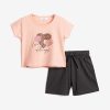 Παιδικό σετ βερμούδα for Funky Kids κορίτσι 2-6 ετών 124-730101-1 Ροζ