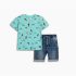 Παιδικό σετ φούτερ τζιν for Funky Kids αγόρι 2-6 ετών 125-302100-2 Τυρκουάζ