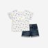 Παιδικό σετ τζιν σορτς for Funky Kids κορίτσι 2-6 ετών 125-726103-1 Λευκό