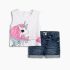 Βρεφικό σετ φούτερ τζιν for Funky Kids κορίτσι 6-24 μηνών 125-926102-1 Λευκό