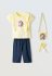 Παιδικό σετ κολάν ΕΒΙΤΑ κορίτσι 1-6 ετών 254301 Κίτρινο