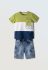 Παιδικό σετ τζιν βερμούδα Hashtag αγόρι 1-6 ετών 254810 Πράσινο