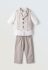 Παιδικό σετ 3τμχ κοστούμι Hashtag αγόρι 1-6 ετών 254815 Λευκό