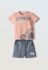 Παιδικό σετ βερμούδα Hashtag αγόρι 1-6 ετών 254819 Σομόν