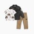 Βρεφικό σετ 3τμχ for Funky Kids αγόρι 6-24 μηνών 125-895100-1 Ανθρακί