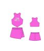 Παιδικό σετ σορτς for Funky Kids κορίτσι 6-16 ετών 125-524131-1 Ροζ