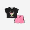 Παιδικό σετ σορτς for Funky Kids κορίτσι 2-6 ετών 125-724119-1 Μαύρο