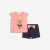 Παιδικό σετ σορτς for Funky Kids κορίτσι 2-6 ετών 125-724128-1 Σομόν
