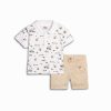 Βρεφικό σετ βερμούδα for Funky Kids αγόρι 6-24 μηνών 125-822113-1 Λευκό