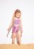 Παιδικό σετ σορτς ΕΒΙΤΑ κορίτσι 1-6 ετών 254247 Μωβ