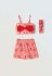 Βρεφικό σετ σορτς ΕΒΙΤΑ κορίτσι 6-24 μηνών 254510 Κόκκινο